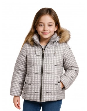 Girls Jacket Quilted Urban Black